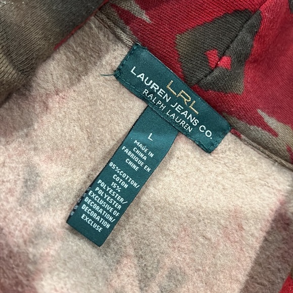 Ralph Lauren jeans LRL cardigan size L Aztec print toggle sweater southwestern - Picture 9 of 9